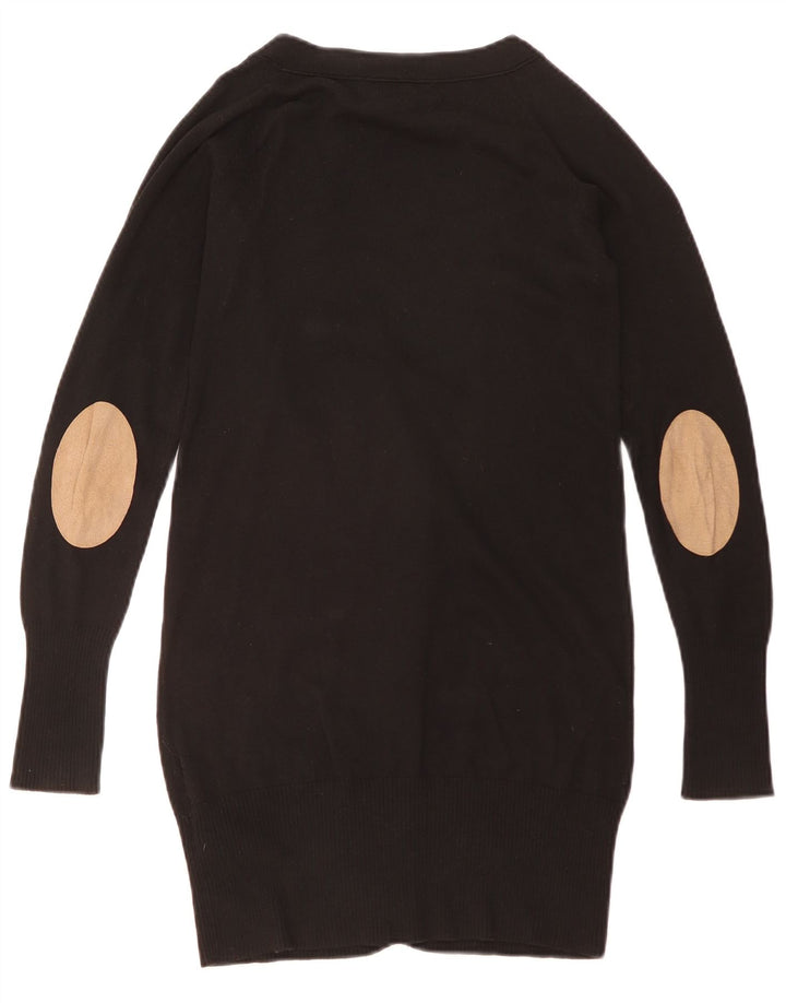 Maglione cardigan lungo da donna ZARA UK 10 piccolo nero