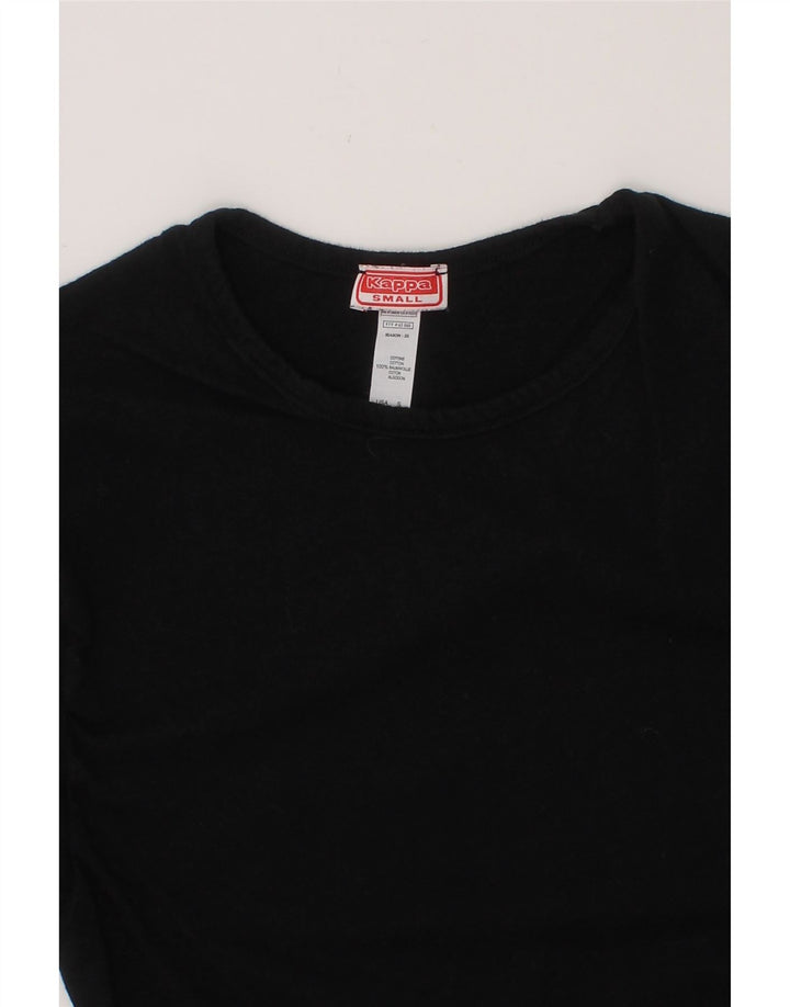 KAPPA Boys Graphic T-Shirt Top 8-9 Years Small  Black Cotton Vintage Kappa and Second-Hand Kappa from Messina Hembry 