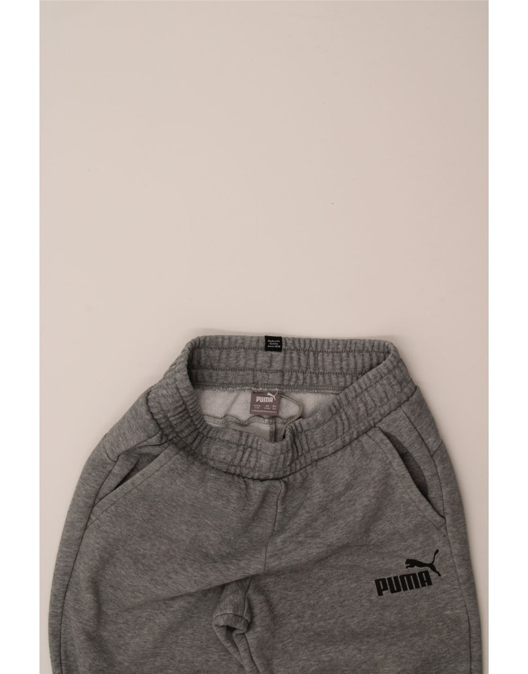 PUMA Boys Tracksuit Trousers Joggers 9-10 Years  Grey Cotton Vintage Puma and Second-Hand Puma from Messina Hembry 