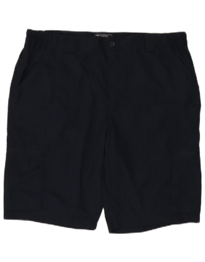 Pantaloncini cargo da uomo Mountain Warehouse W36 Large in poliestere blu navy