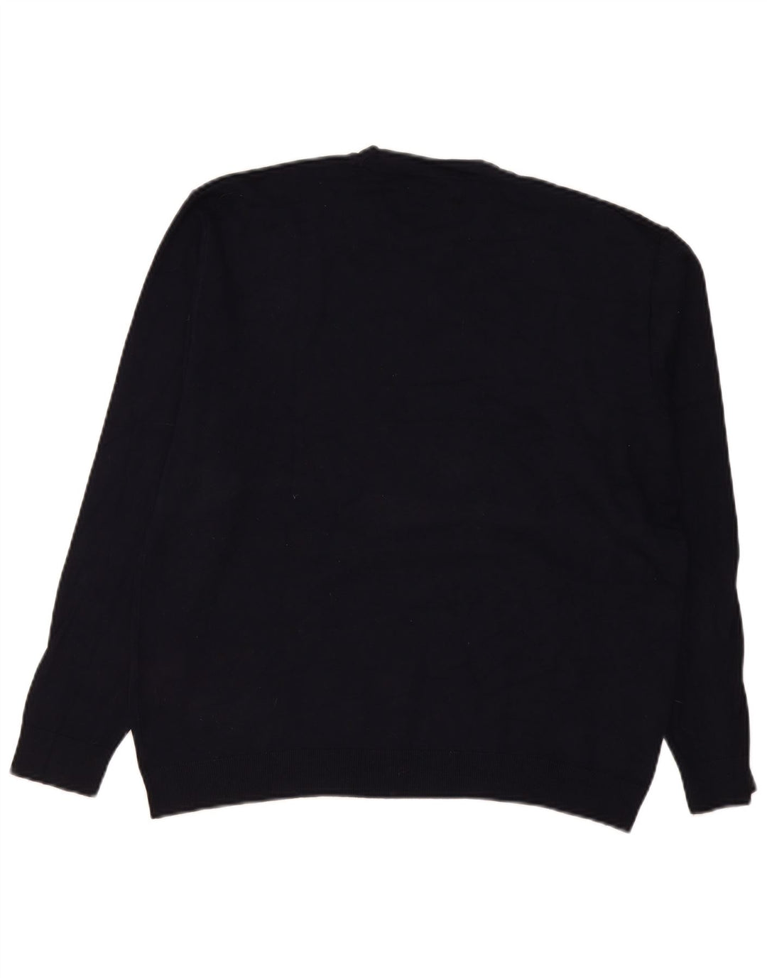 Maglione Zara da uomo girocollo in viscosa blu navy medio
