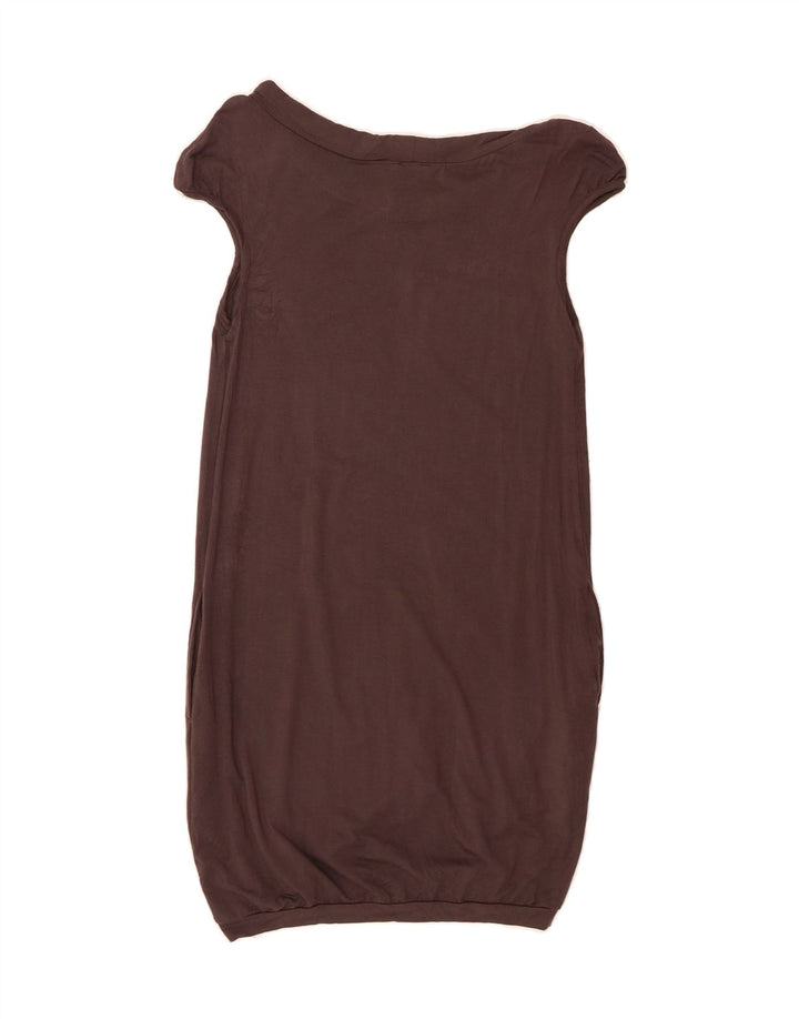 BENETTON Womens Sleeveless Bubble Dress UK 8 Small Brown Vintage Benetton and Second-Hand Benetton from Messina Hembry 