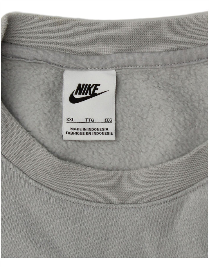 Felpa da uomo NIKE maglione 2XL cotone grigio
