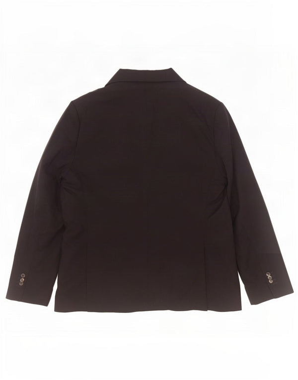 Giacca blazer da uomo a 2 bottoni Massimo Dutti EU 56 XL lana nera