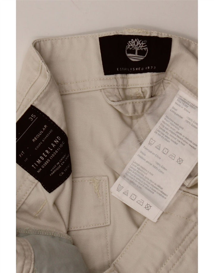 TIMBERLAND Mens Coupe Standard Regular Fit Chino Shorts W35 Large White