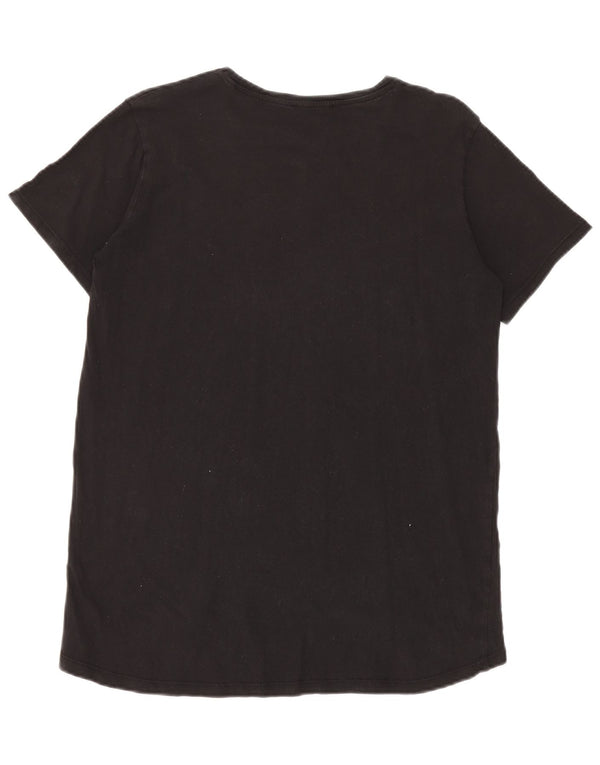 T-shirt Zara da donna Top UK 16 grande nera