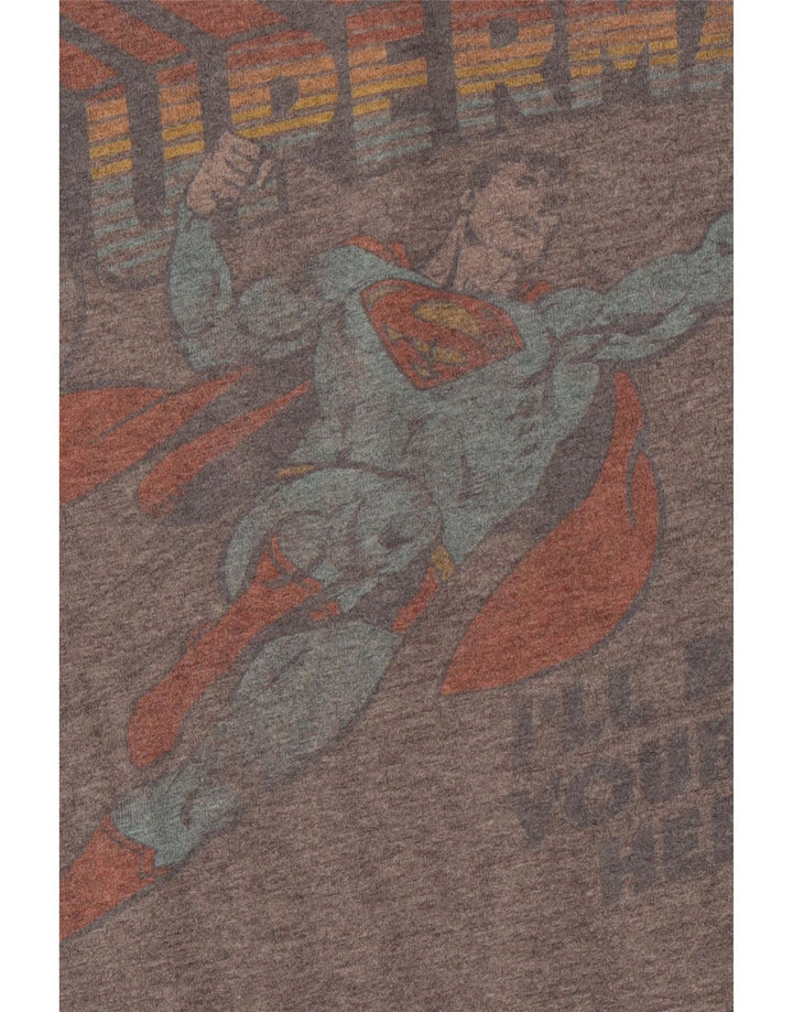 ABERCROMBIE & FITCH T-shirt con grafica muscolare da uomo in cotone grigio medio