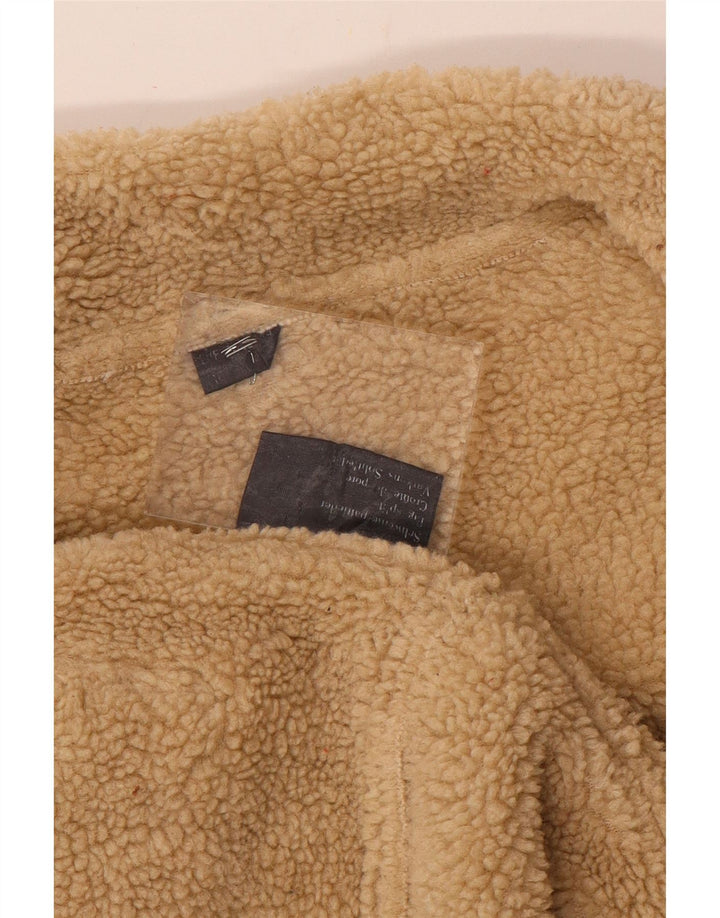 Giubbotto bomber in shearling da uomo vintage UK 38 Shearling beige medio