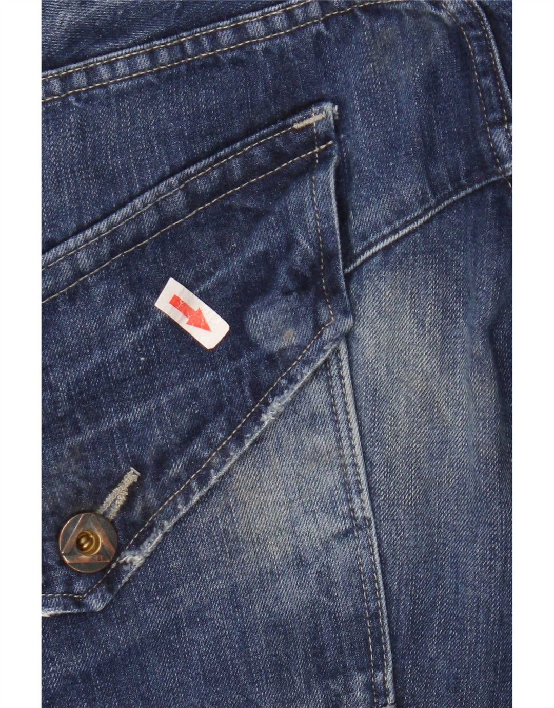 Jeans dritti da uomo G-Star W36 L32 cotone patchwork blu