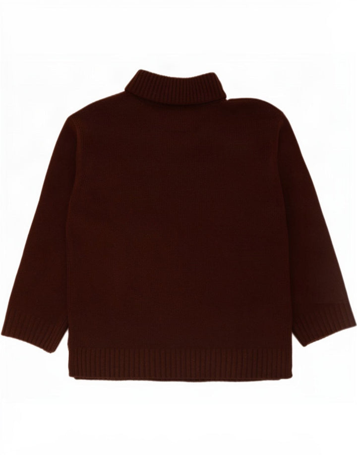 Maglione maglione a collo alto da donna Marks & Spencer UK 14 Borgogna medio