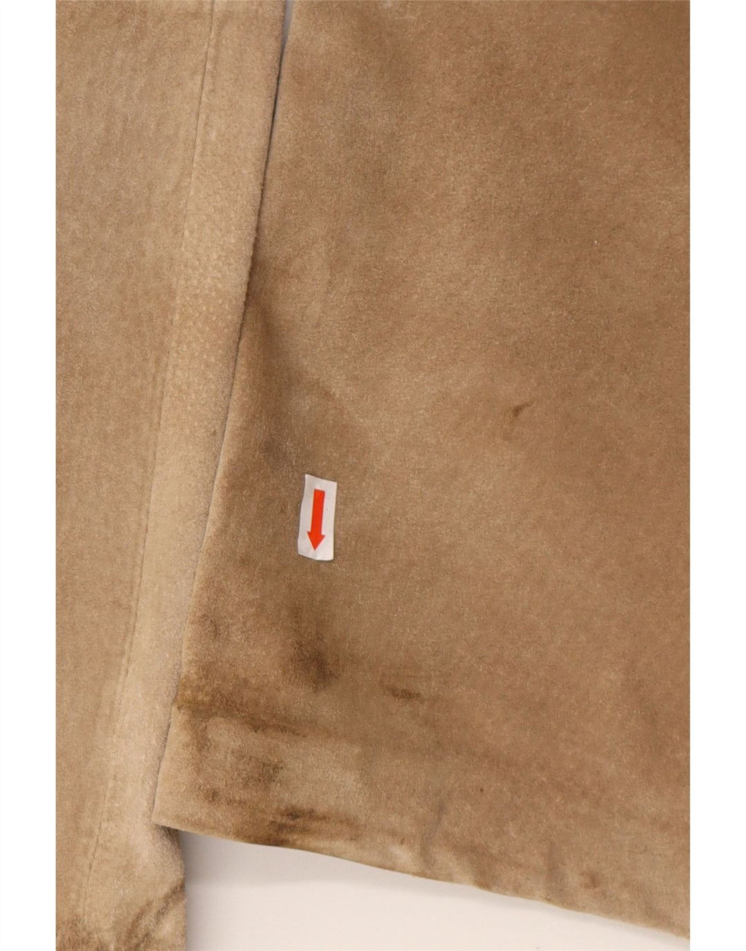 JOHN F GEE Pantaloni cargo dritti in pelle scamosciata da uomo EU 50 Large W34 L32 Beige