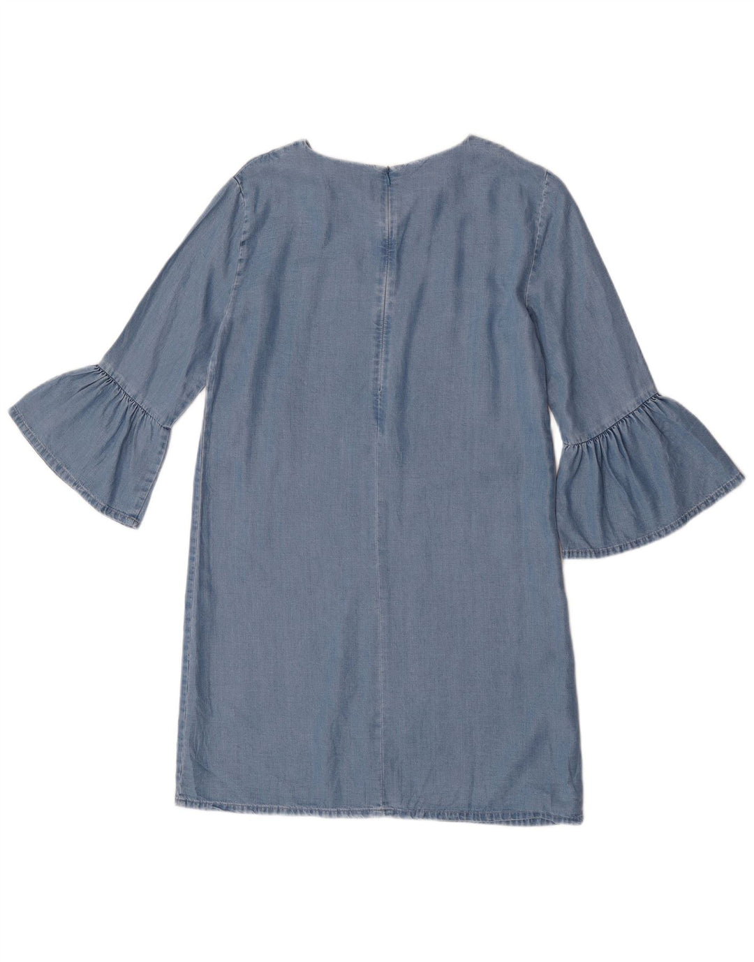 Abito a trapezio da donna Zara con maniche a 3/4 UK 10 Piccolo Lyocell blu