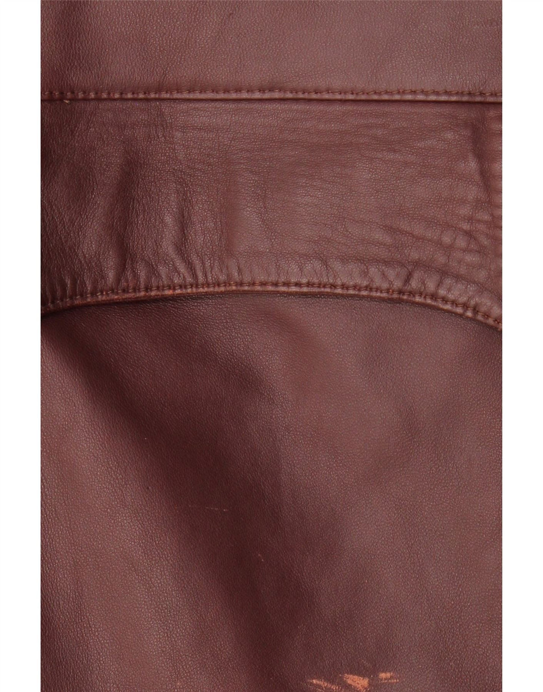 Giacca in pelle vintage da donna IT 50 XL in pelle bordeaux
