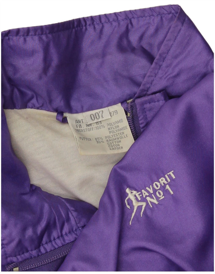 Giacca da tuta da uomo vintage 2XL viola in poliammide