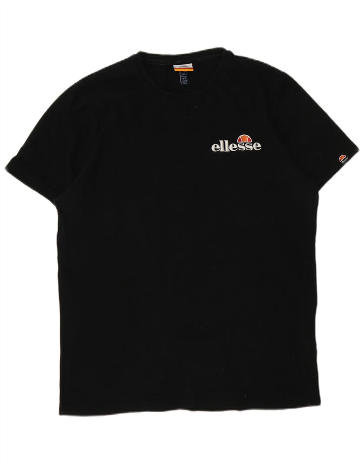 ELLESSE T-shirt da uomo Top grande in cotone nero