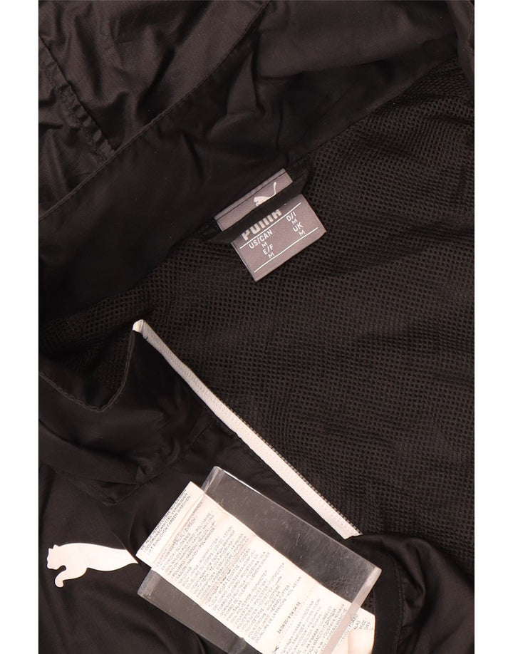 Giacca antipioggia con cappuccio da uomo PUMA UK 38 Medium Nero Poliestere