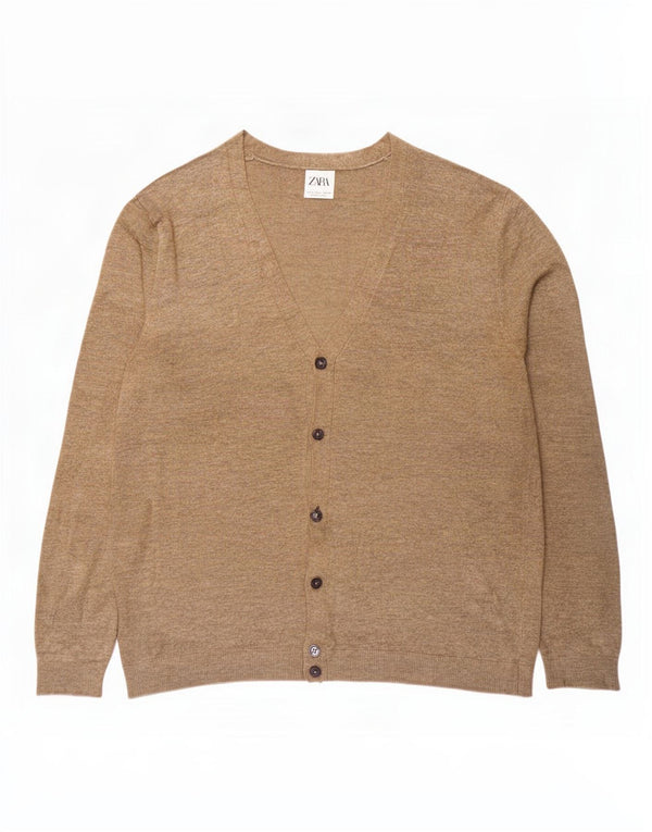 Maglione cardigan da uomo Zara grande beige