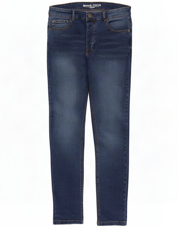 Bench Jeans slim da uomo W32 L32 Blu Cotone