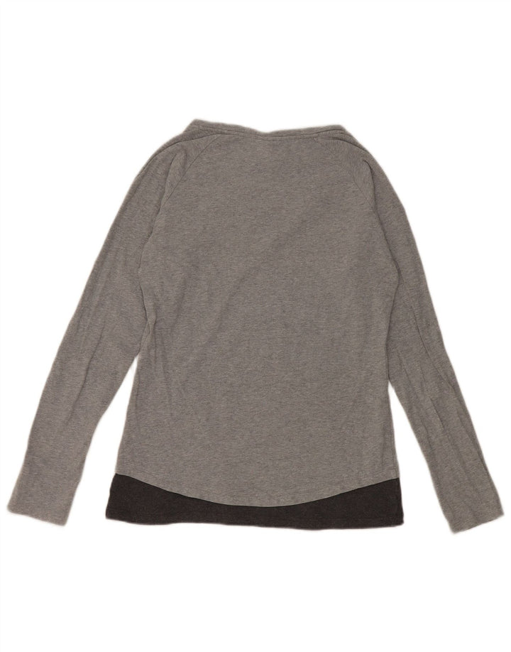 Top da donna con grafica Champion Heritage Fit manica lunga UK 12 Grigio medio