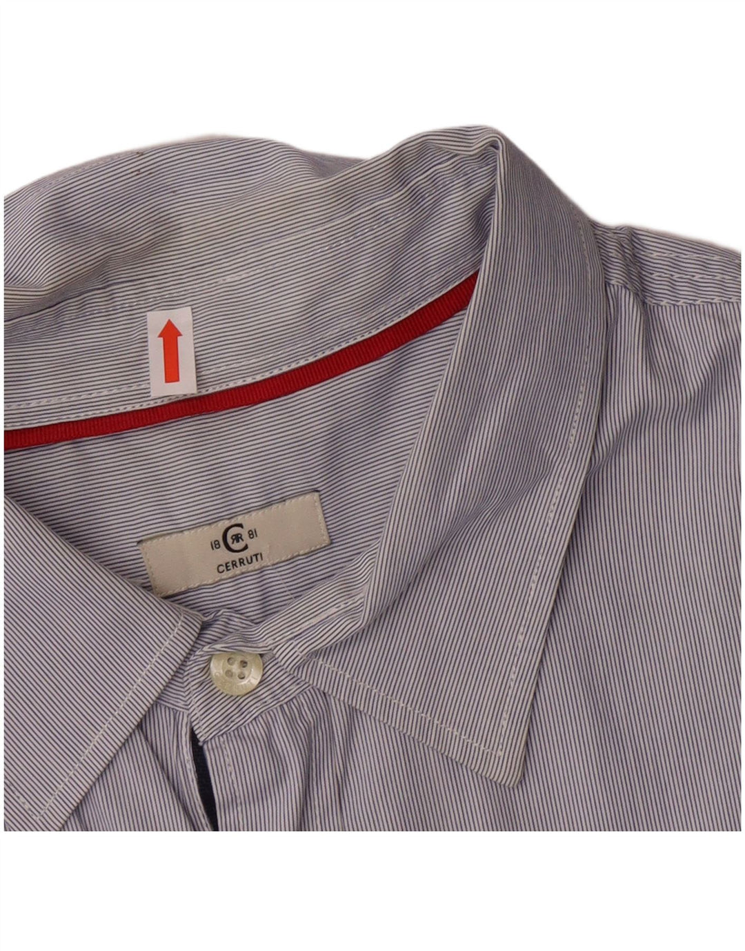 Camicia Uomo Cerruti 1881 XL Cotone Gessato Blu