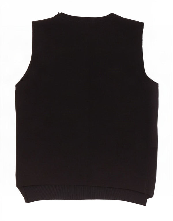 Zara Womens Vest Tank Top UK 12 Medium Black Viscose