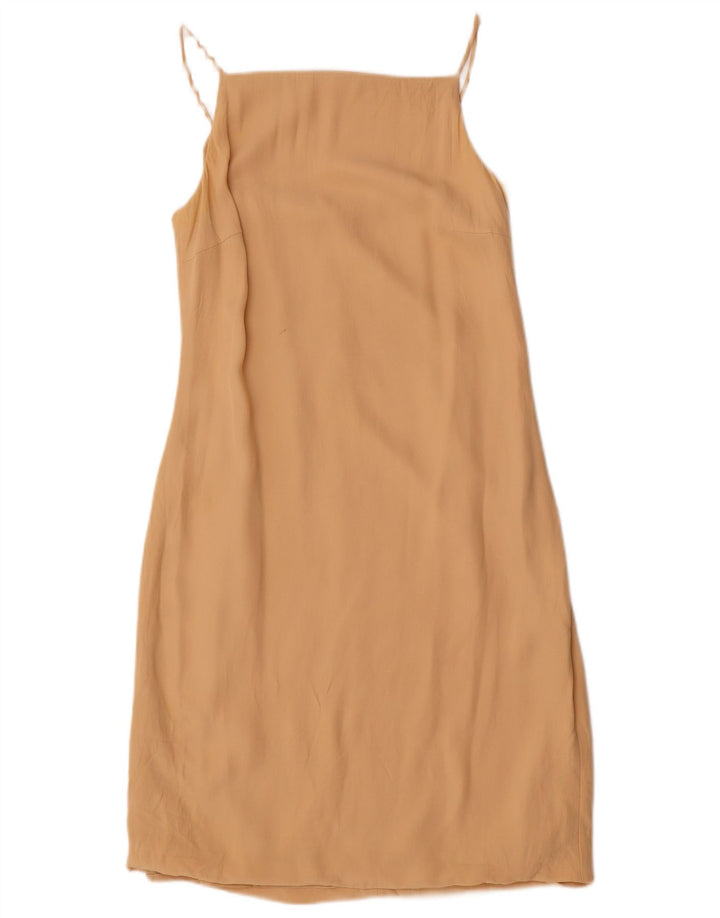 Abito sottoveste da donna Marella UK 12 Viscosa beige medio