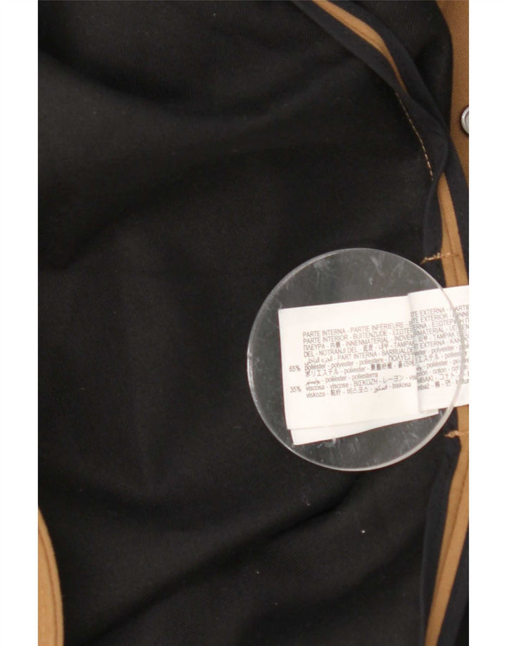 Cappotto da uomo Zara UK 38 Poliestere beige medio