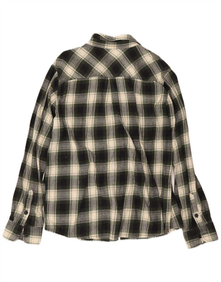 Camicia da uomo in flanella di Mountain Warehouse XL in cotone a quadri verdi