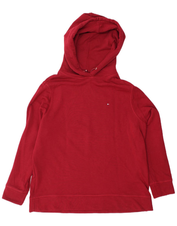 TOMMY HILFIGER Maglione oversize con cappuccio da donna UK 18 XL Marrone