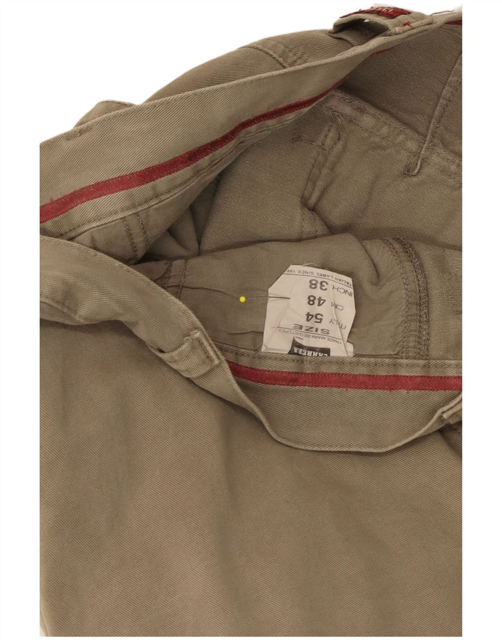 Pantaloni cargo dritti da uomo Carrera W38 L33 cotone kaki