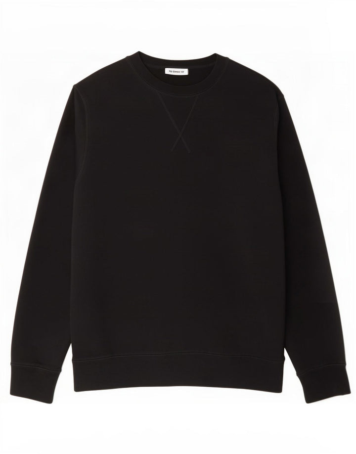 Felpa Marks & Spencer da uomo con vestibilità regolare, cotone medio nero