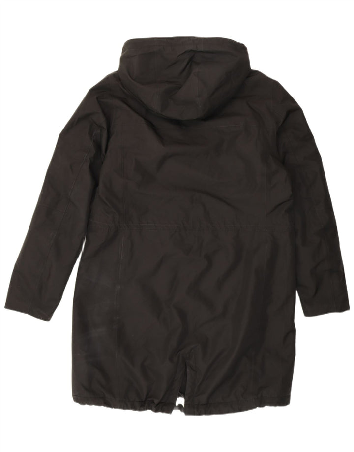 Giacca parka con cappuccio da donna Helly Hansen UK 14 grande nylon nero