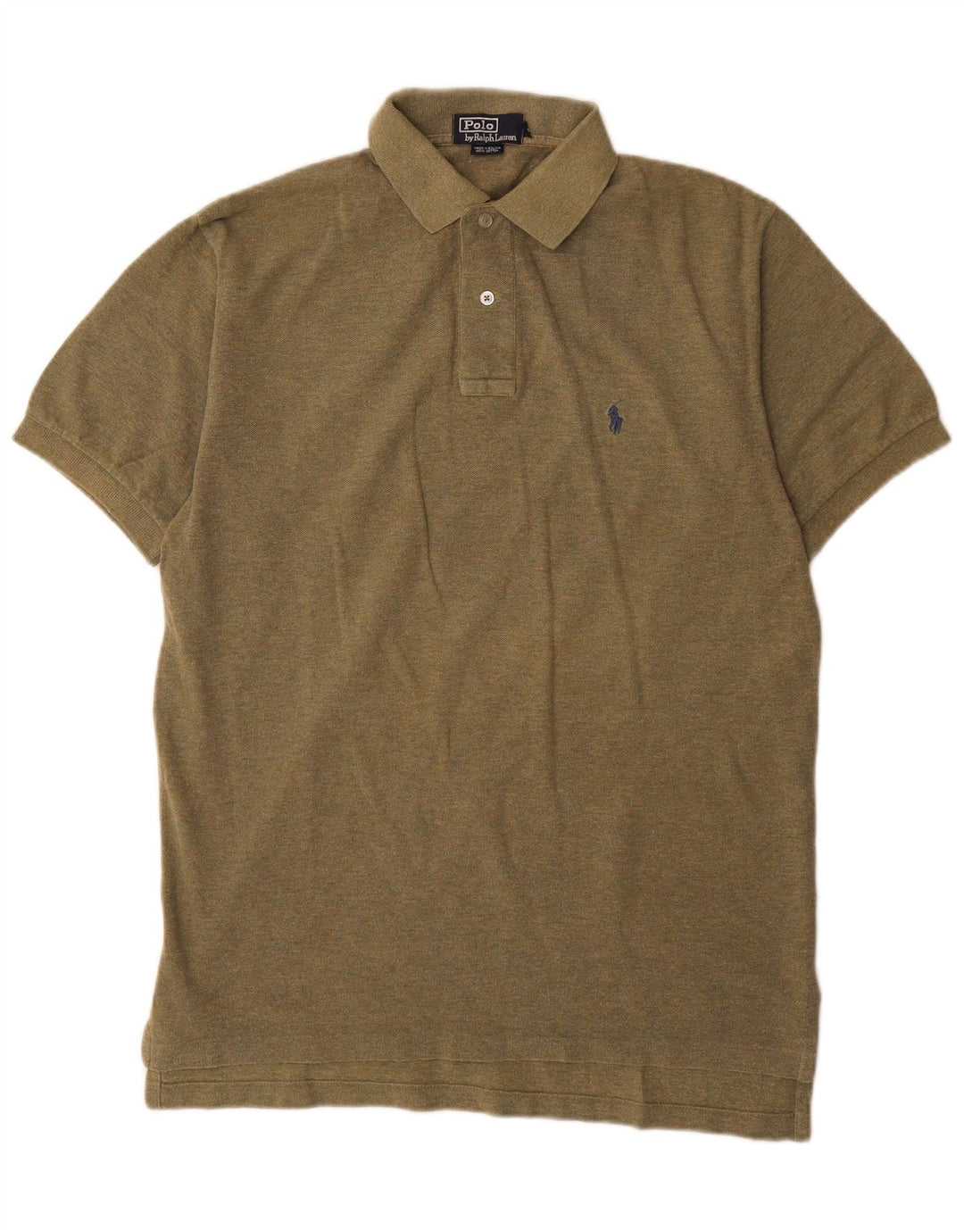 Polo Ralph Lauren da uomo in cotone kaki medio