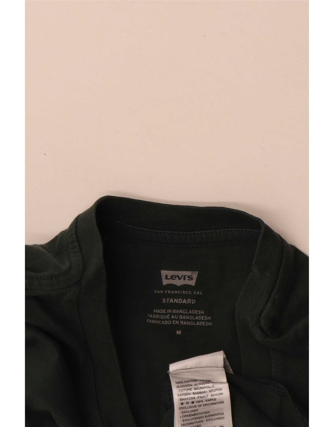 T-shirt standard da uomo Levi's Top in cotone verde medio