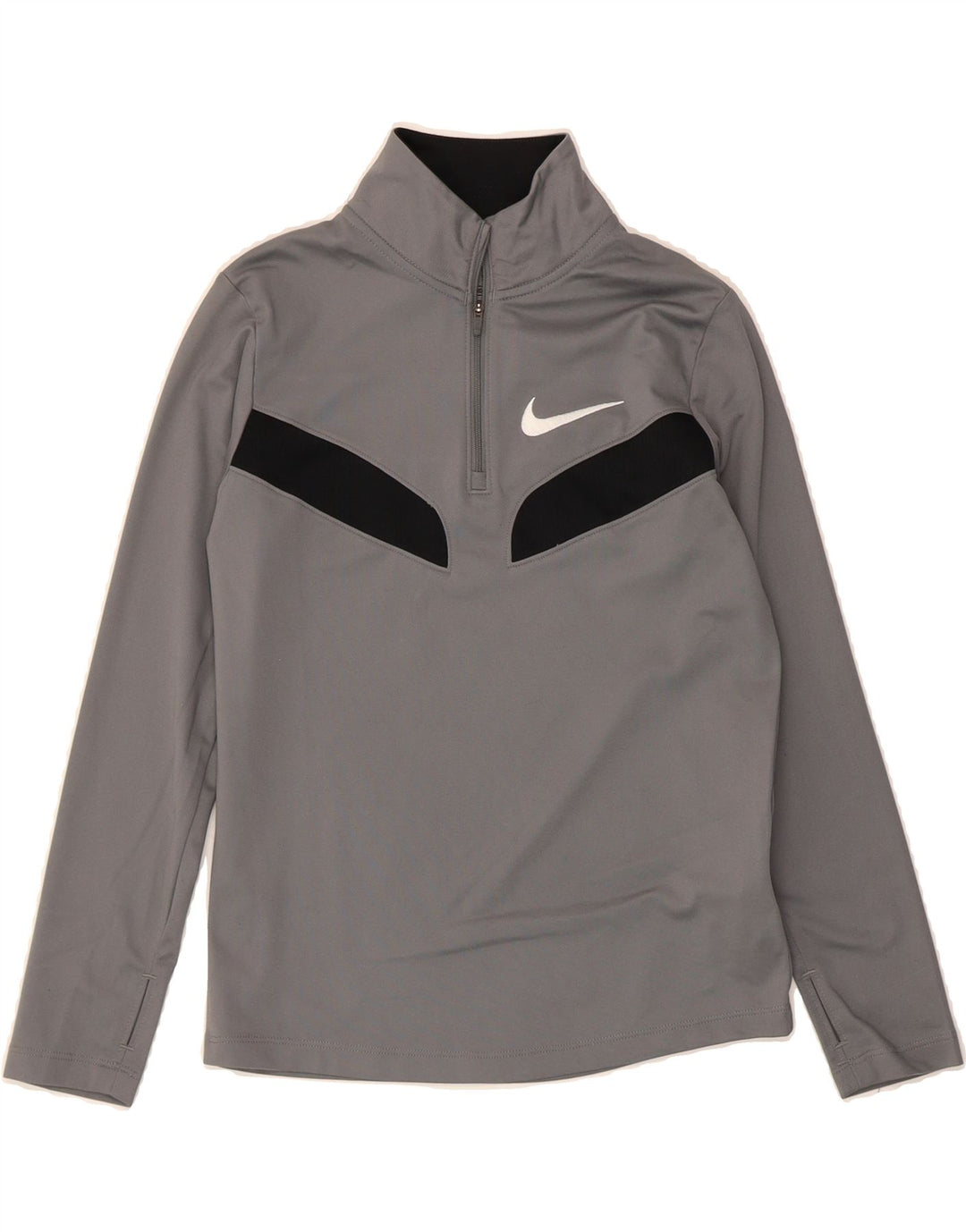 NIKE Boys Standard Fit Pullover Tracksuit Top 10-11 Years Medium  Grey Vintage Nike and Second-Hand Nike from Messina Hembry 