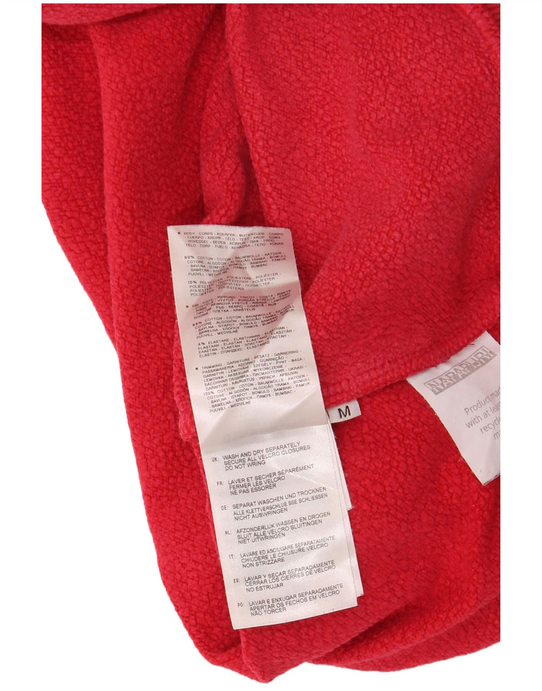 Maglione con cappuccio grafico da uomo NAPAPIJRI in cotone rosso medio