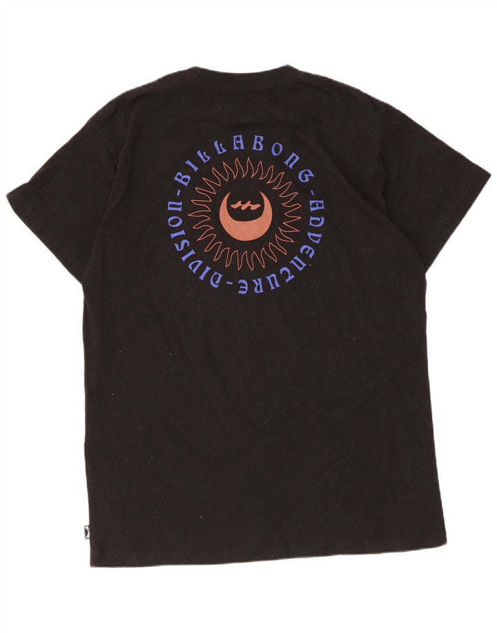Maglietta grafica da uomo Billabong Top in cotone nero medio