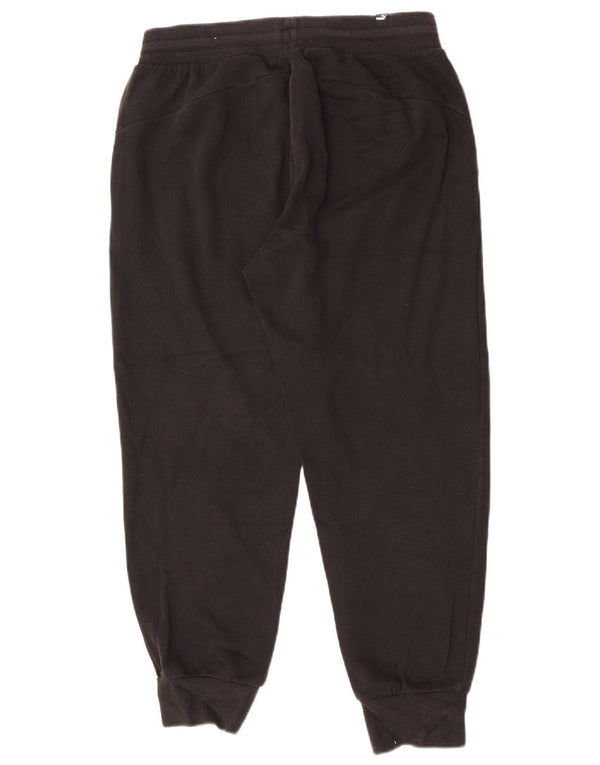 Pantaloni da tuta da uomo Puma Joggers Medium Black Cotton