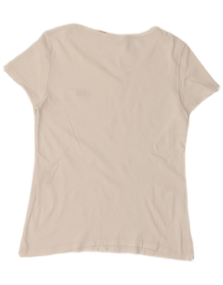 T-shirt corta da donna Levi's UK 12 Medium White
