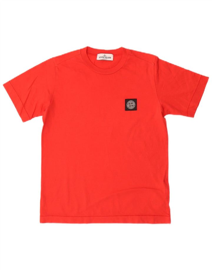 T-shirt bambino Stone Island Top 9-10 anni in cotone rosso