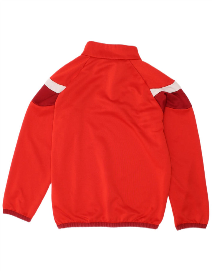 Maglia da tuta Puma da ragazzo con zip e collo, 7-8 anni, colore rosso