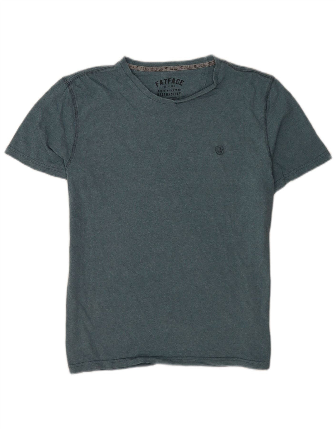 T-shirt da uomo Fat Face Top grande in cotone verde