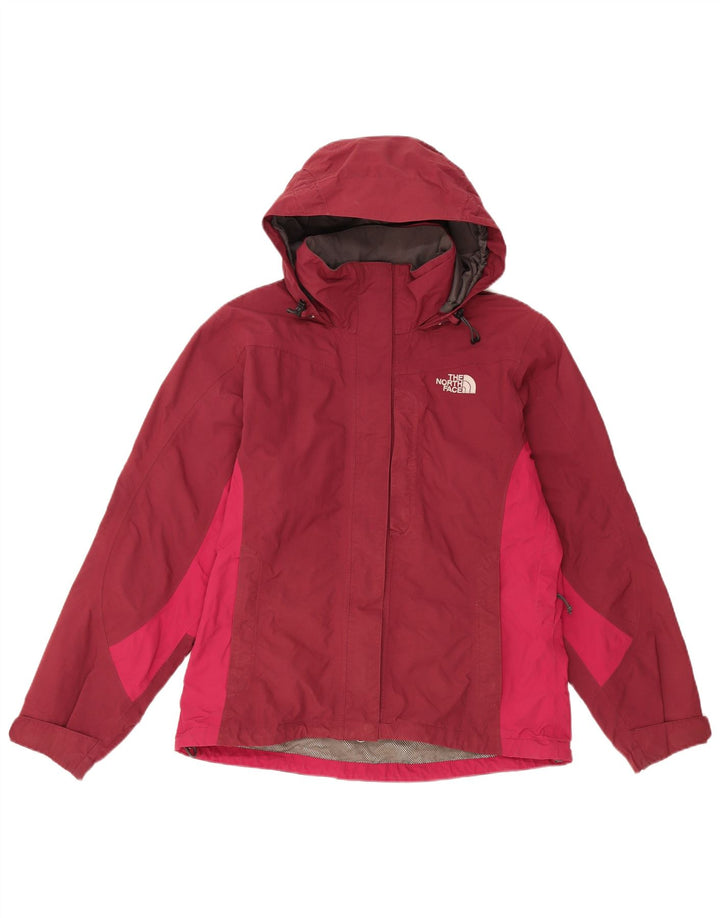 THE NORTH FACE Giacca antipioggia oversize da donna UK 10 Piccola Borgogna