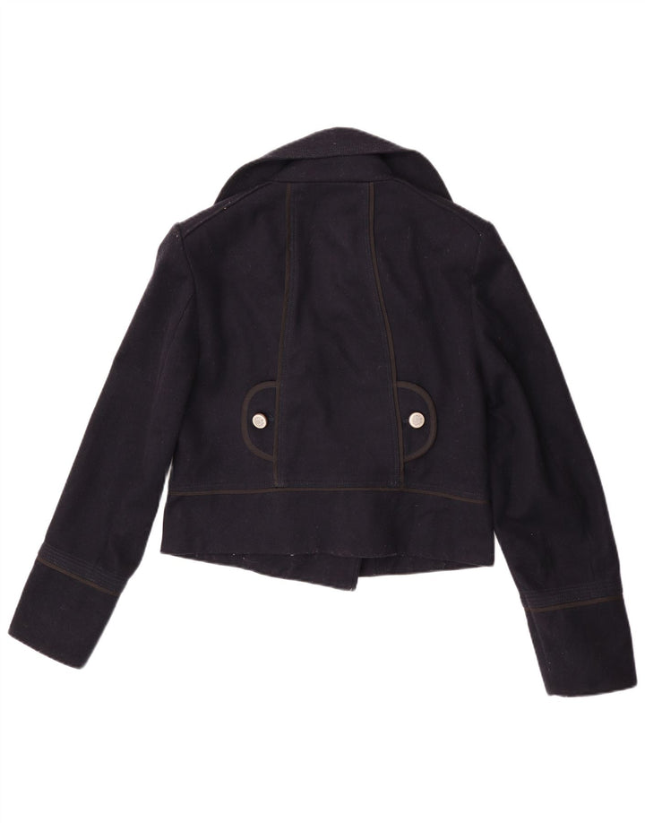 Cappotto da marinaio corto da donna Zara UK 14 grande blu navy