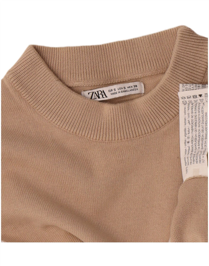 Felpa oversize da donna Zara UK 10 Small Beige Colourblock