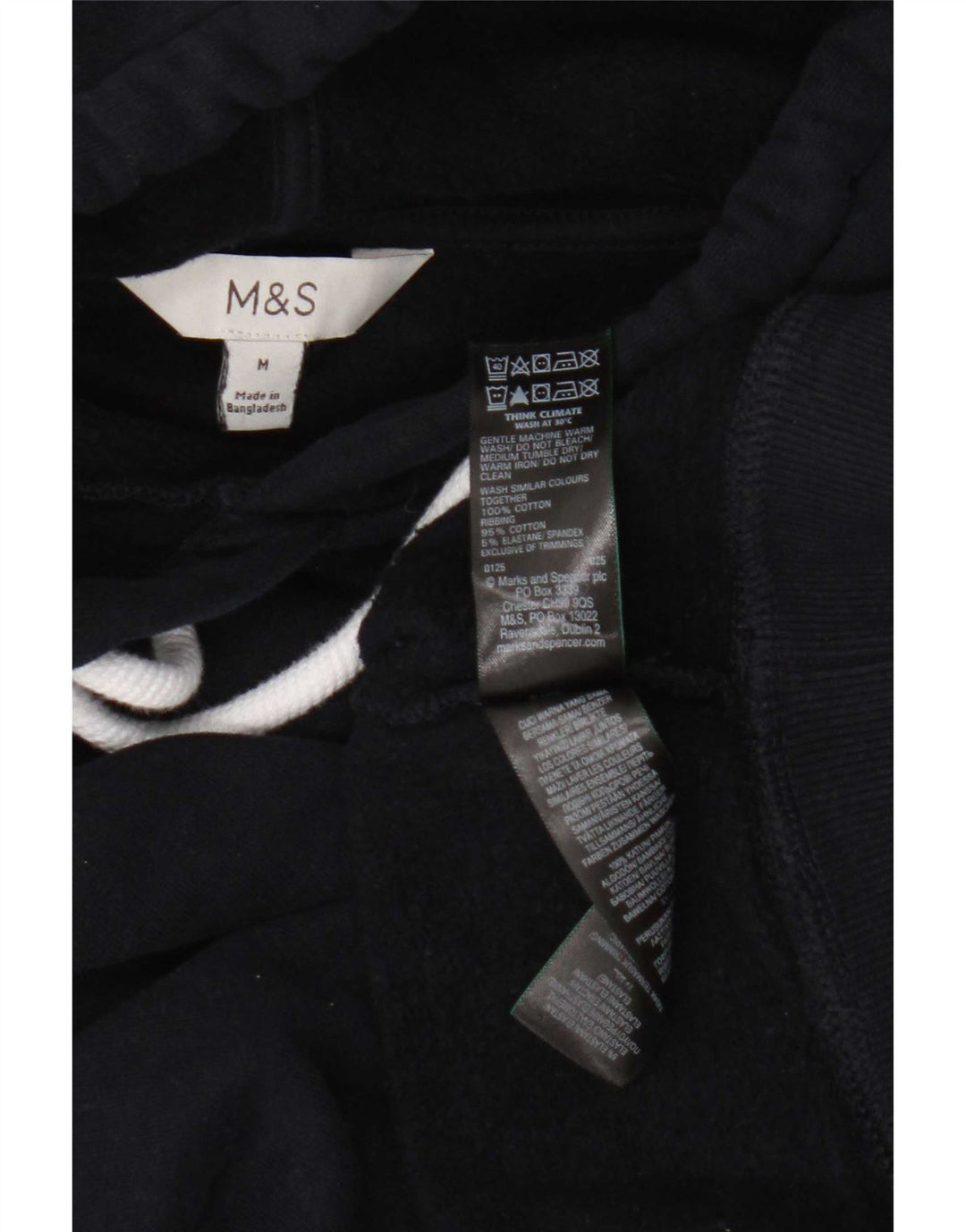 Maglione con cappuccio oversize da donna Marks & Spencer UK 14 medio blu navy