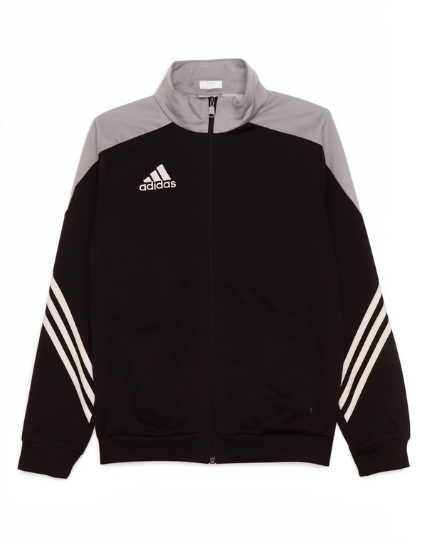 Giacca da tuta da ragazzo Adidas 13-14 anni XL Poliestere color block nero