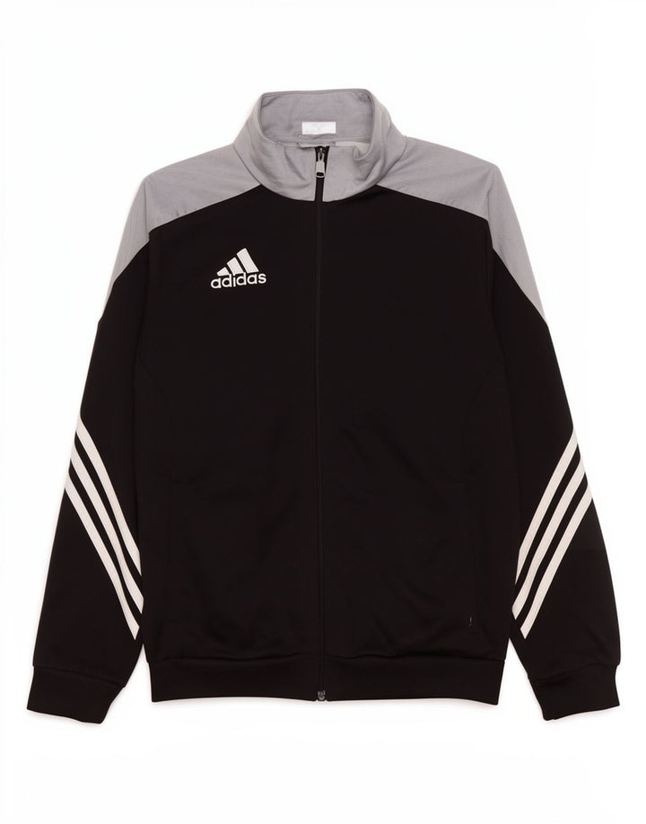 Giacca da tuta da ragazzo Adidas 13-14 anni XL Poliestere color block nero