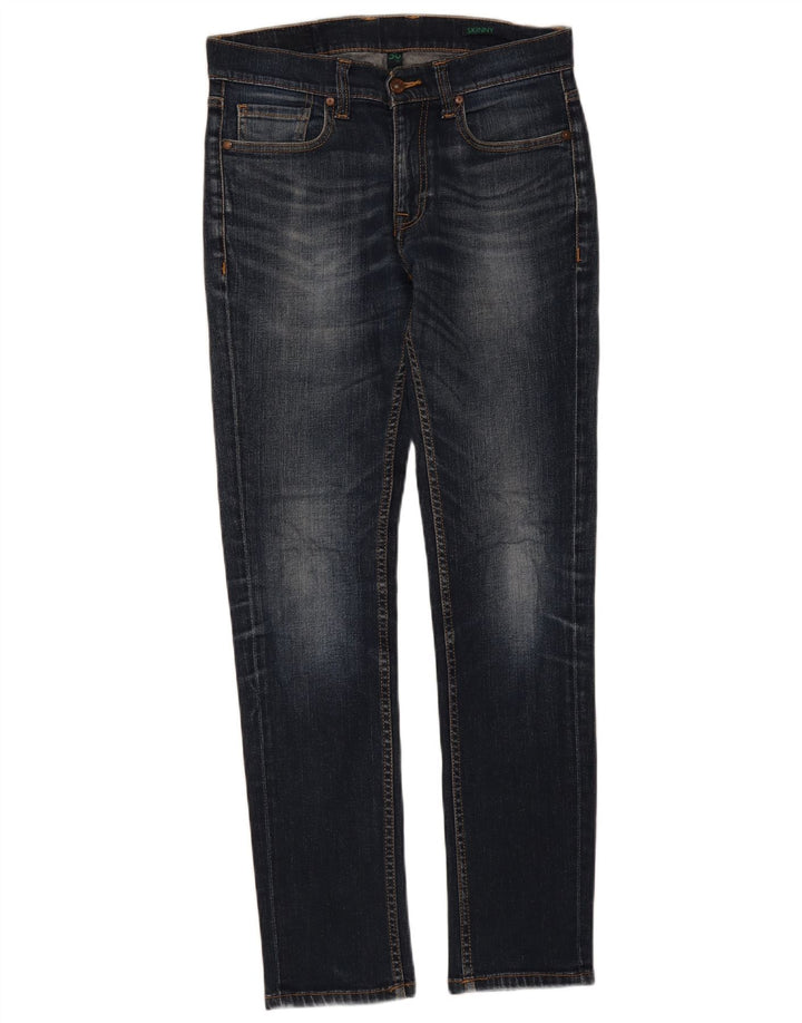 Jeans skinny da uomo Benetton W30 L32 Blu