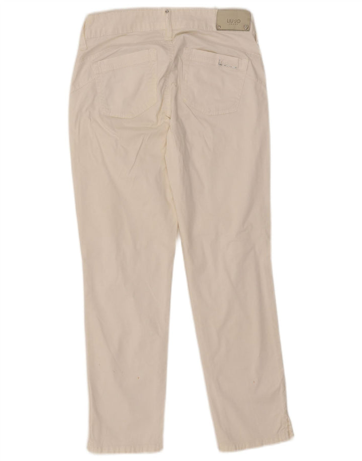 Jeans Slim Donna Liu Jo W28 L26 Cotone Bianco